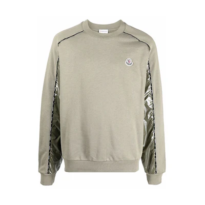 Moncler SS22 Appliqué Detail Cotton Long Sleeve Sweatshirt Brown Mens H10918G00015809KR
