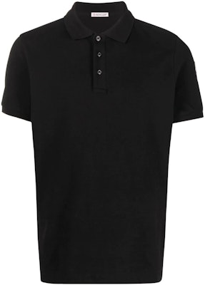 Moncler SS22 Polo Negra con Parche de Logo en Color Sólido. H10918A7051084556999 Buy Moncler SS22 Polo Negra con Parche de Logo en Color Sólido. H10918A7051084556999