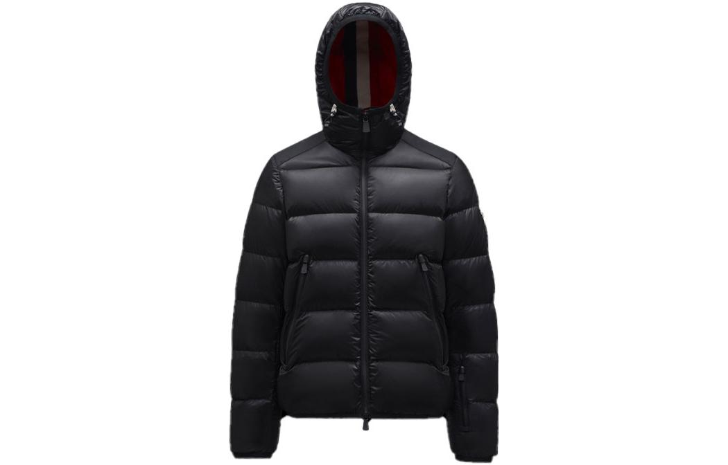 Moncler SS22 Black Long Sleeve Puffer Jacket with Zipper H20971A0005953071999