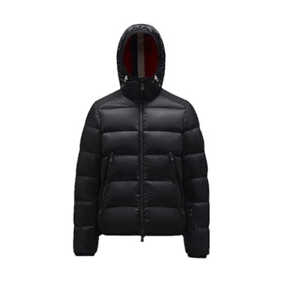 Moncler SS22 Black Long Sleeve Puffer Jacket with Zipper H20971A0005953071999
