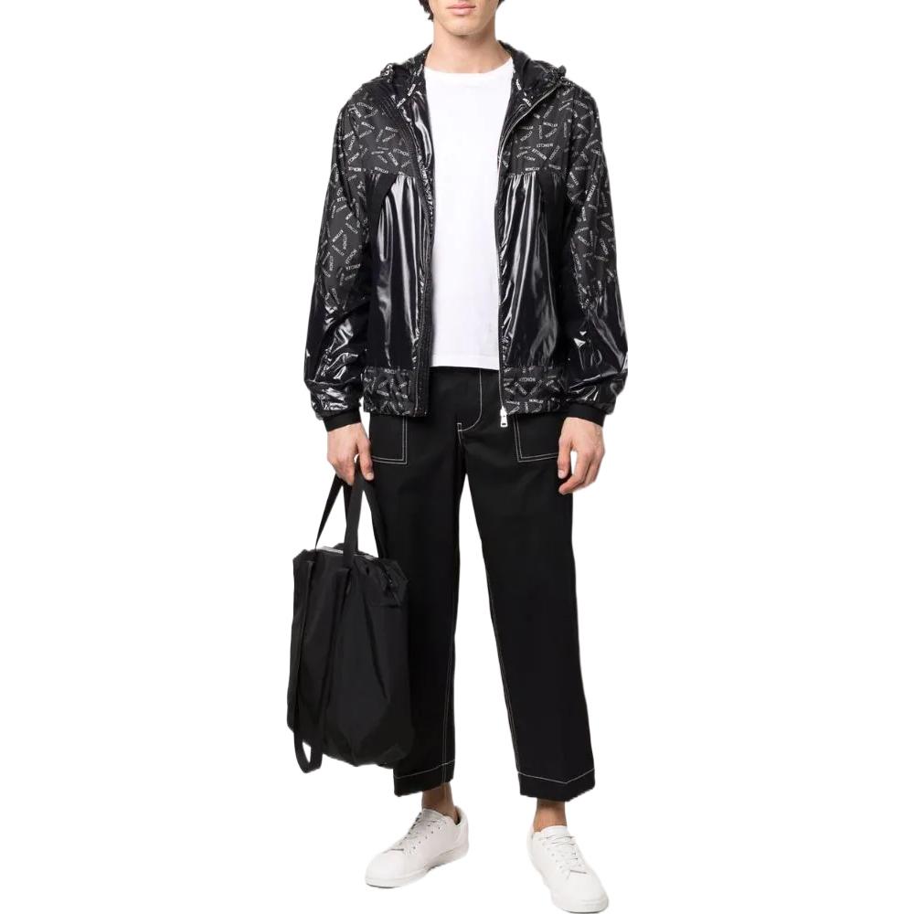 Lookbook Moncler SS22 Black Relaxed Straight-Leg Casual Pants with Stitch Details H10912A000365962A999