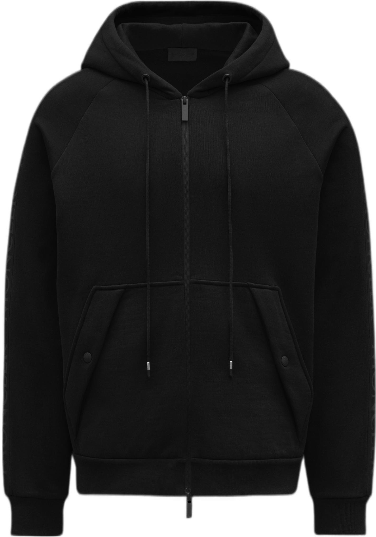 moncler-ss-22-black-solid-color-zip-hoodie-jacket-g20918-g00010899-fl-999