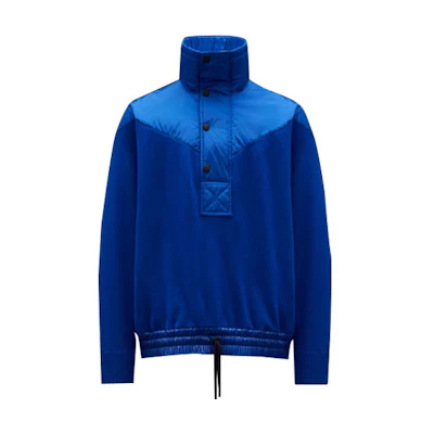 Moncler SS22 Casual Nylon Pullover Sweatshirt Blue G20979A00001M1122735