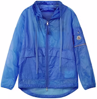 Moncler SS22 Ebizo Letter Print Sun Hoodie Jacket Blue. 1A00138539MC71N Moncler SS22 Ebizo Letter Print Sun Hoodie Jacket Blue. 1A00138539MC71N