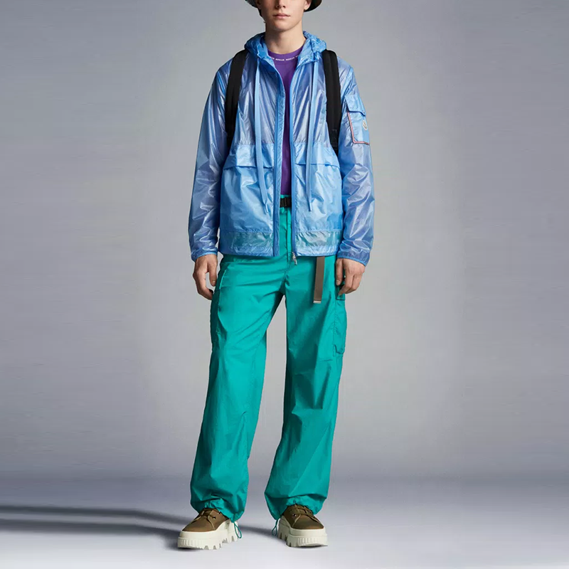 Moncler SS22 Ebizo Letter Print Sun Hoodie Jacket  Blue. 1A00138539MC71N 圖 4