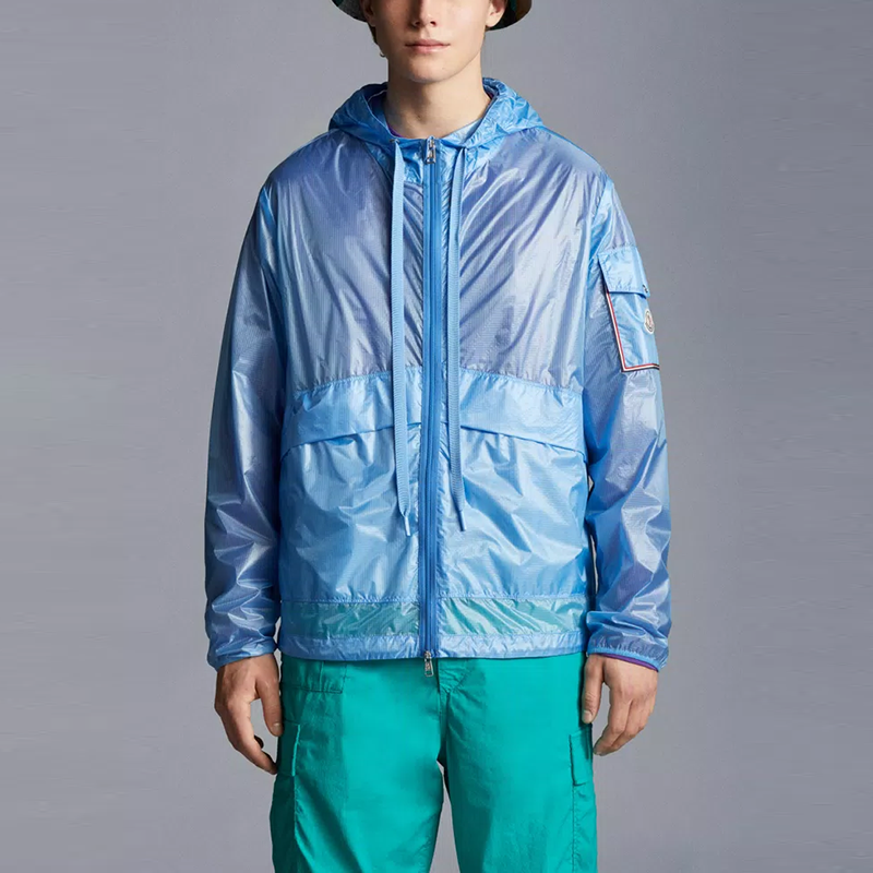 Moncler SS22 Ebizo Letter Print Sun Hoodie Jacket  Blue. 1A00138539MC71N 圖 5