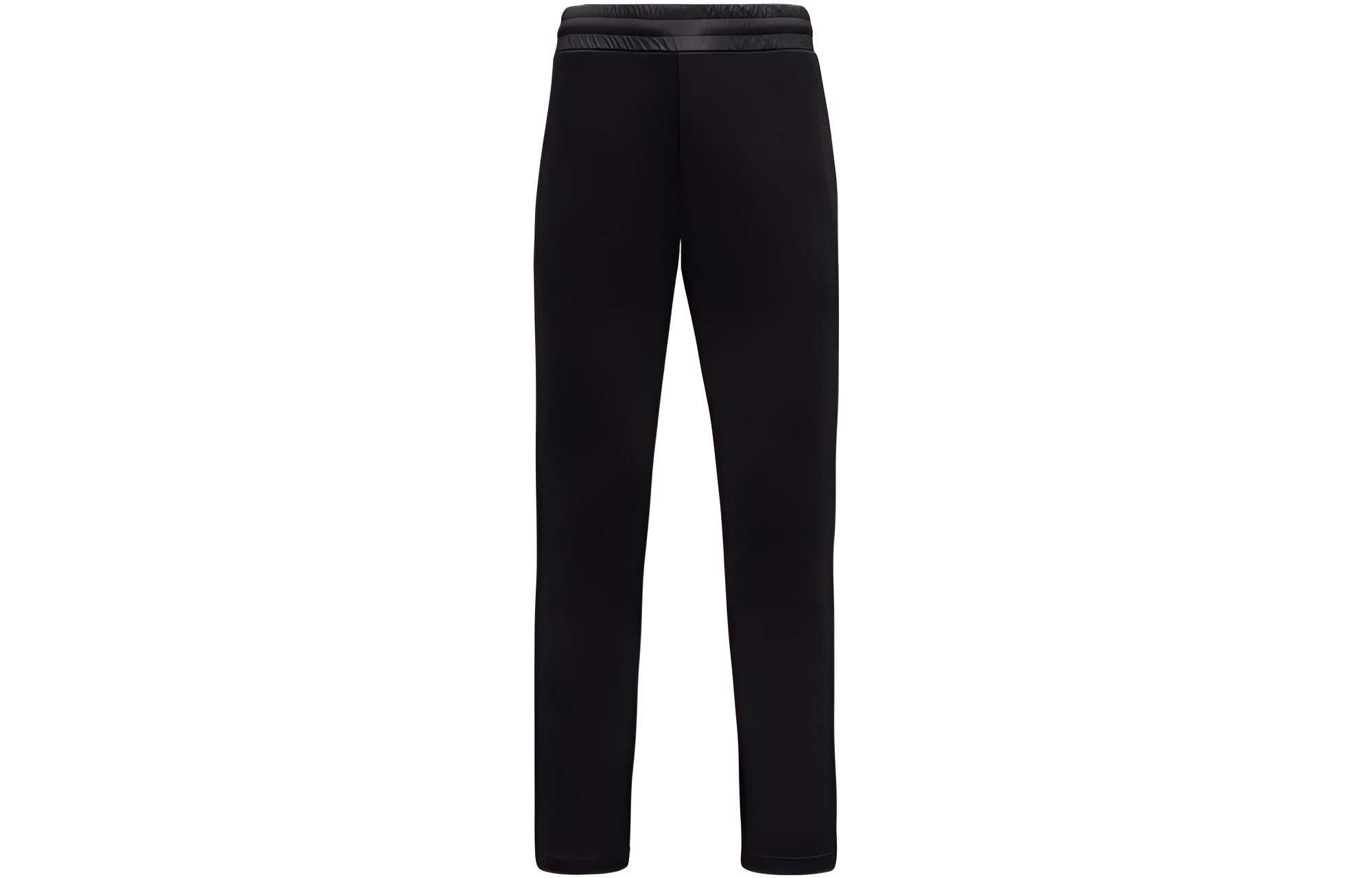 Moncler SS22 Embroidered Tapered Fit Knit Track Pants  Black H10918H00021899M4999