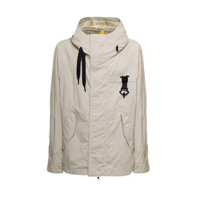 Moncler SS22 Emergency Flag Print Zip-Up Hoodie Jacket White 1A00009M1716060