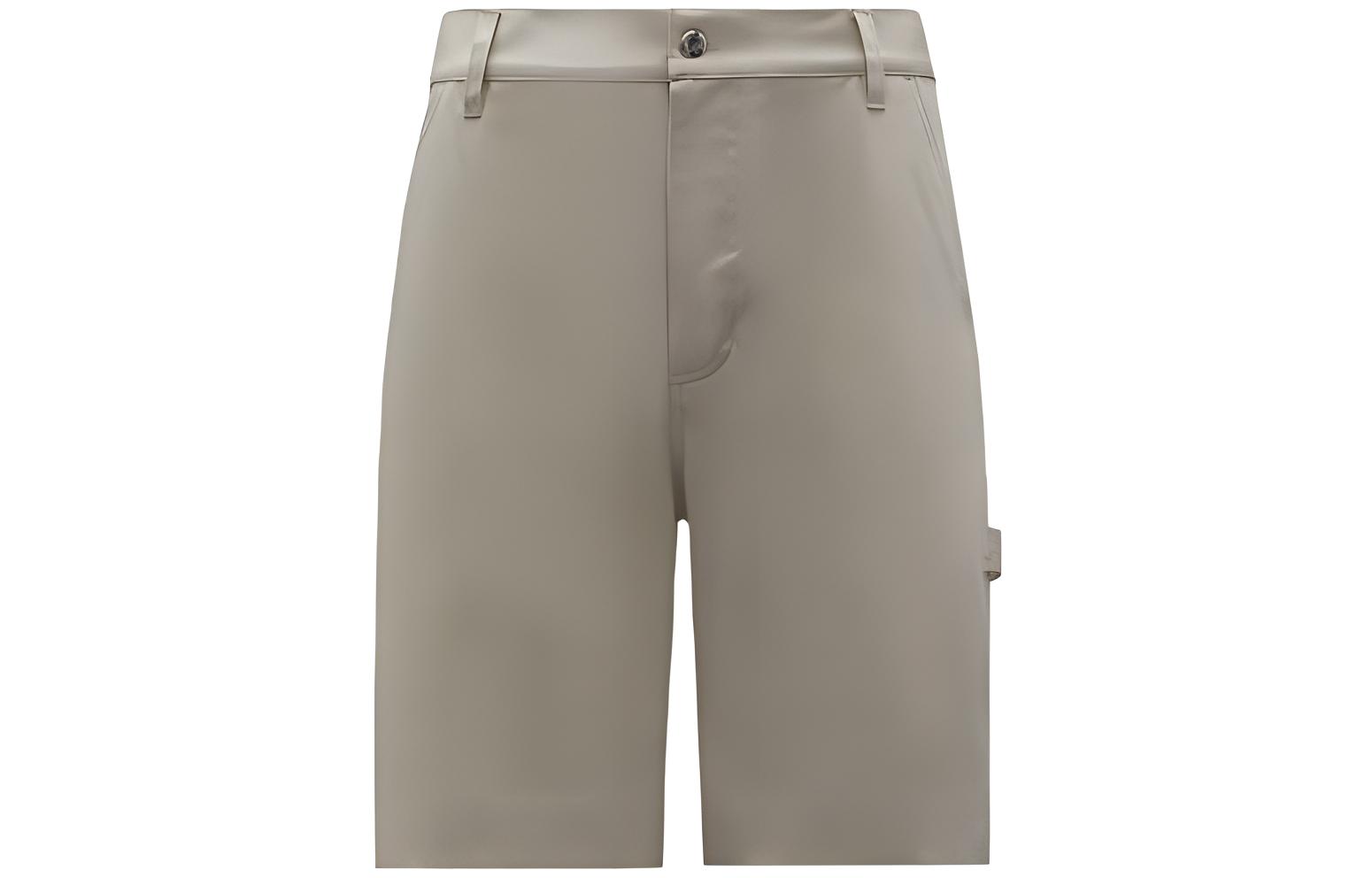 Moncler SS22 Exclusive Beige Casual Straight Shorts with Flap Pockets Menswear H20912B00004M2033207