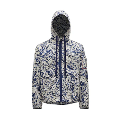Moncler SS22 Floral Print Full-Zip Hoodie Jacket Multicolor . H10911A001385961V070
