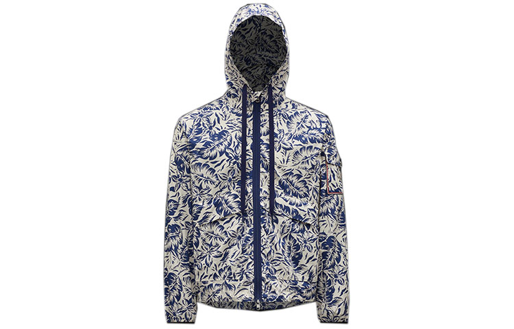 Order Moncler SS22 Floral Print Full-Zip Hoodie Jacket Multicolor . H10911A001385961V070