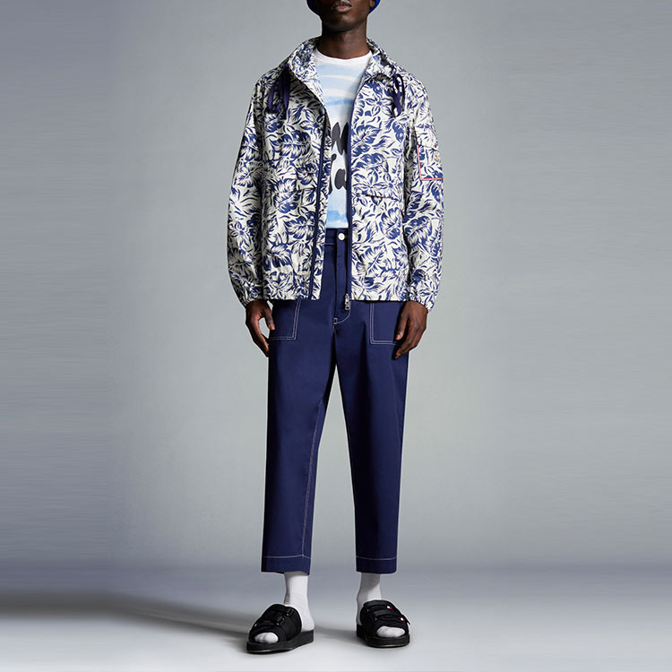 Lookbook Moncler SS22 Floral Print Full-Zip Hoodie Jacket Multicolor . H10911A001385961V070