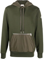 Moncler SS22 Green Pullover Hoodie with Drawstrings and Colorblock Design H20918G00004809KR95N Moncler SS22 Green Pullover Hoodie with Drawstrings and Colorblock Design H20918G00004809KR95N