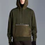 Lookbook モンクレール SS22 グリーンプルオーバーパーカー ドローストリング付き カラーブロックデザイン H20918G00004809KR95N