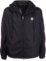 Moncler SS22 Hattab Logo Hooded Jacket Black Mens. H10911A0008568352999 Moncler SS22 Hattab Logo Hooded Jacket Black Mens. H10911A0008568352999