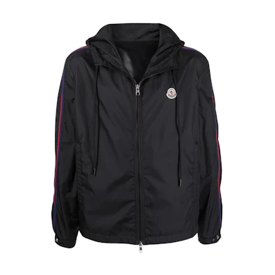Moncler SS22 Hattab Logo Hooded Jacket Black Mens. H10911A0008568352999