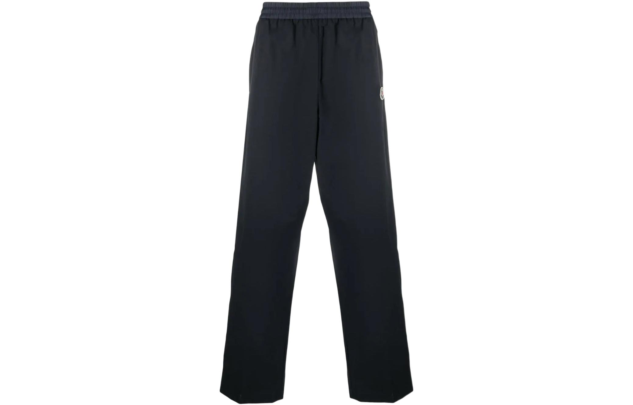 Moncler SS22 Large Logo Loose Fit Sweatpants Blue - Men H10912A0002554ARP778