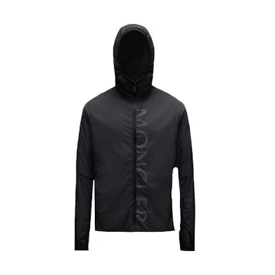 Moncler SS22 Lchiro Windproof Zip-Up Hoodie Jacket Black H10911A00099595JJ999