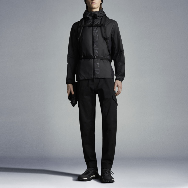 Lookbook Moncler SS22 Lchiro Windproof Zip-Up Hoodie Jacket  Black H10911A00099595JJ999