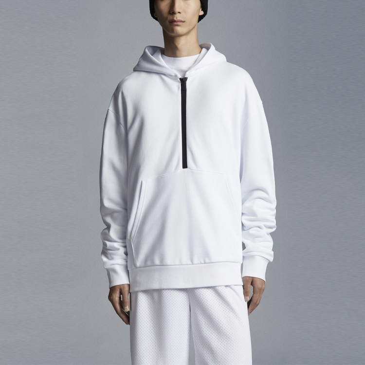 Moncler SS22 Lightweight Cotton Hoodie  White. H10918G000368098U001 圖 3