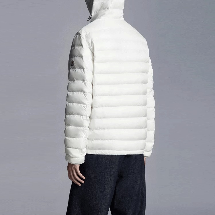 Moncler SS22 Lihou Stripe Pocket Hooded Down Jacket Unisex White H10911A0006153279032 圖 5
