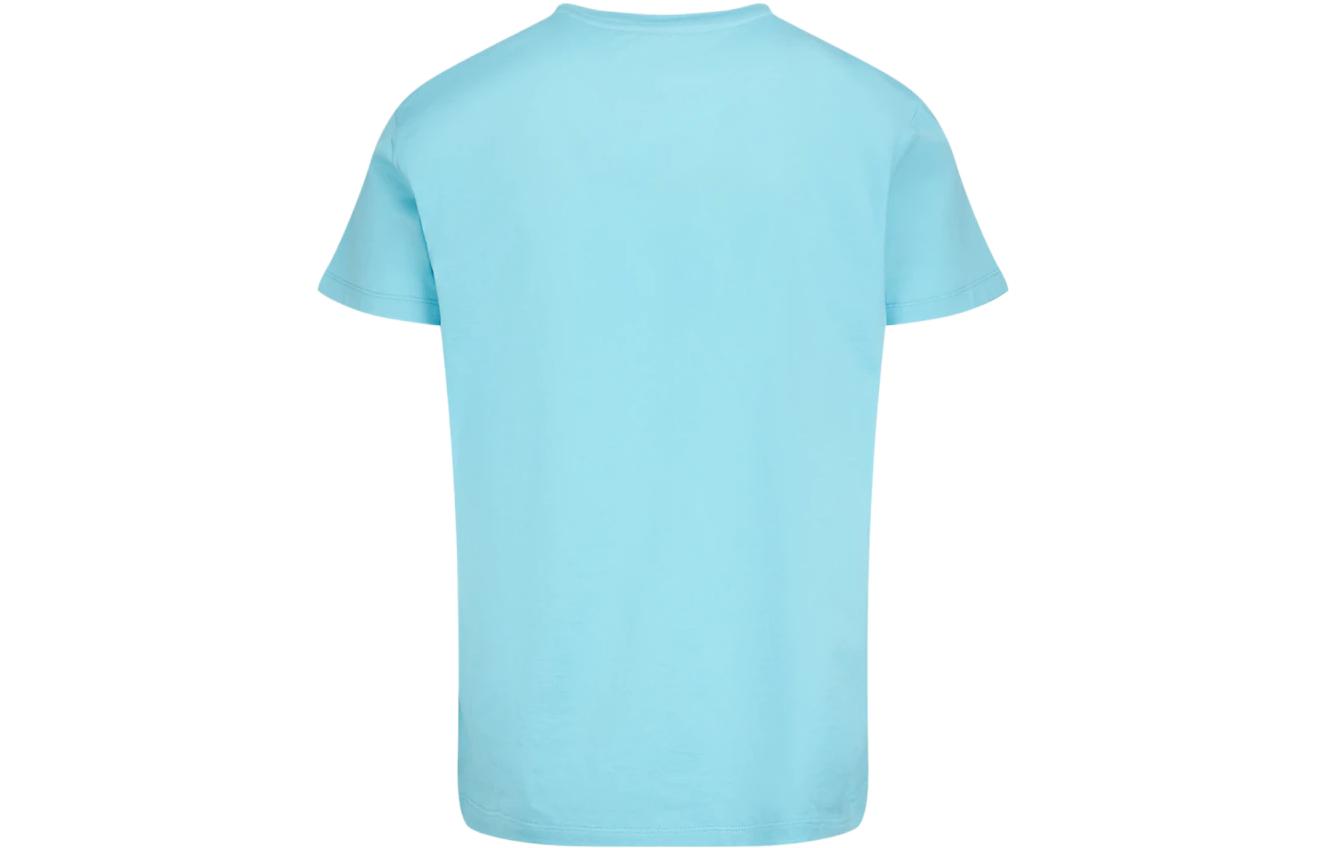 Moncler SS22 Logo Patch Crewneck Short Sleeve T-Shirt Men’s Light Blue 8C000578390Y73X 圖 3