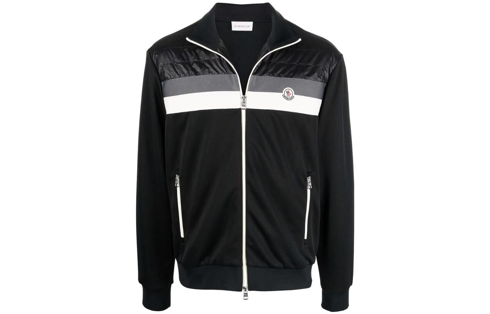 Moncler SS22 Logo Patch Long Sleeve Jacket Men’s Black H10918G00007899A0999