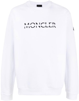 Moncler SS22 標誌印花白色圓領套頭衫 8G00010809KR001 Buy Moncler SS22 標誌印花白色圓領套頭衫 8G00010809KR001