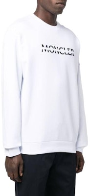Moncler SS22 標誌印花白色圓領套頭衫 8G00010809KR001 Purchase Moncler SS22 標誌印花白色圓領套頭衫 8G00010809KR001