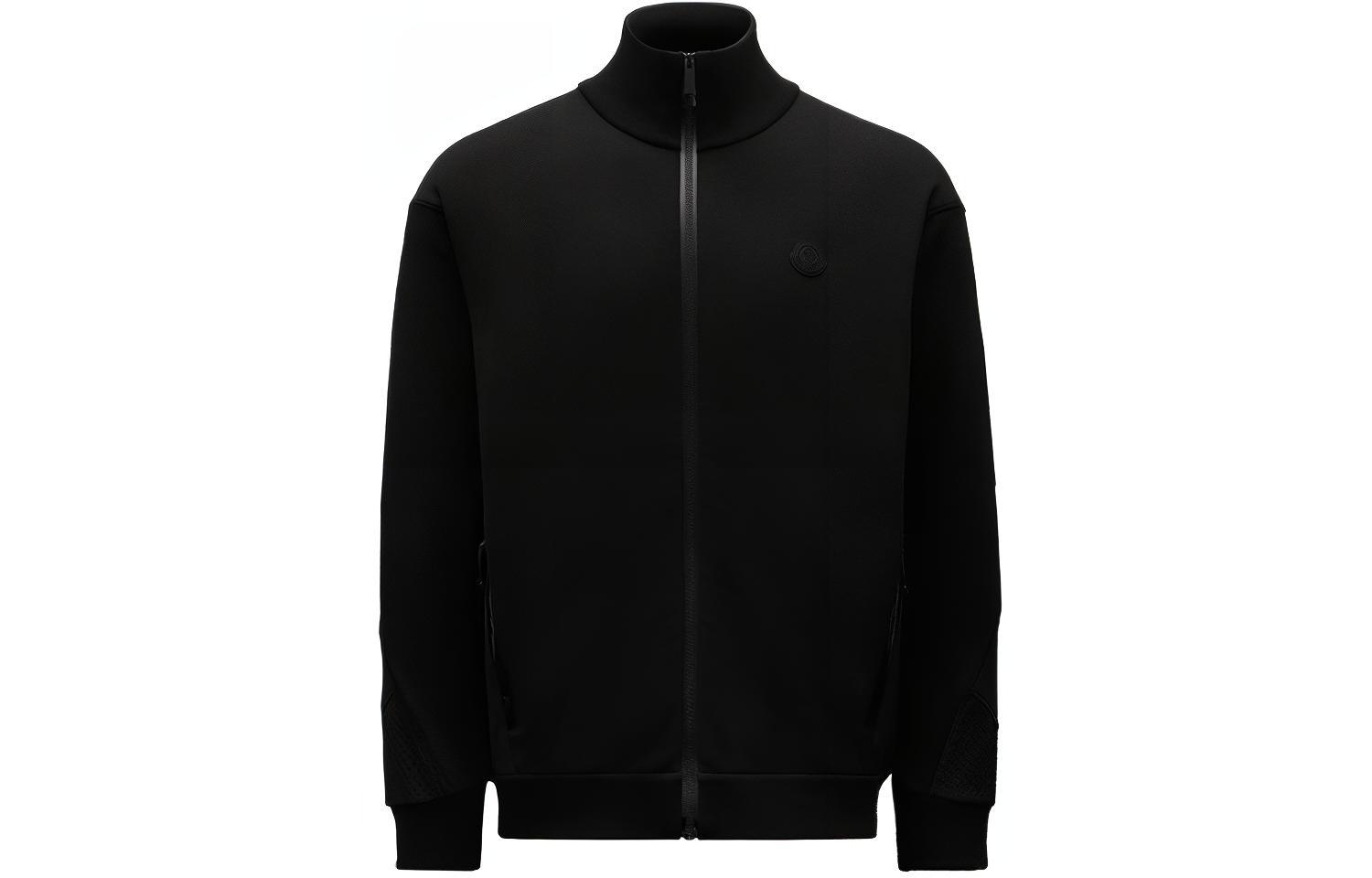 Moncler SS22 Logo Print Zip-Up Track Jacket Black () H10918G00028809KR999