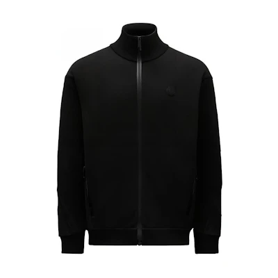 Moncler SS22 Logo Print Zip-Up Track Jacket Black () H10918G00028809KR999