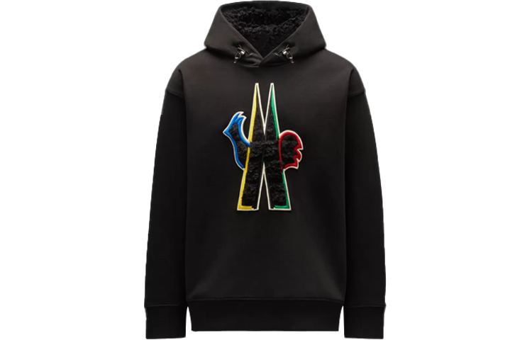 Moncler SS22 Lunar New Year Capsule Logo Hoodie Black G20978G0002380451999