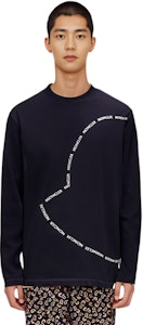 Moncler SS22 海軍藍圓形徽標印花長袖T恤 H10918D000098390T778 Details for Moncler SS22 海軍藍圓形徽標印花長袖T恤 H10918D000098390T778
