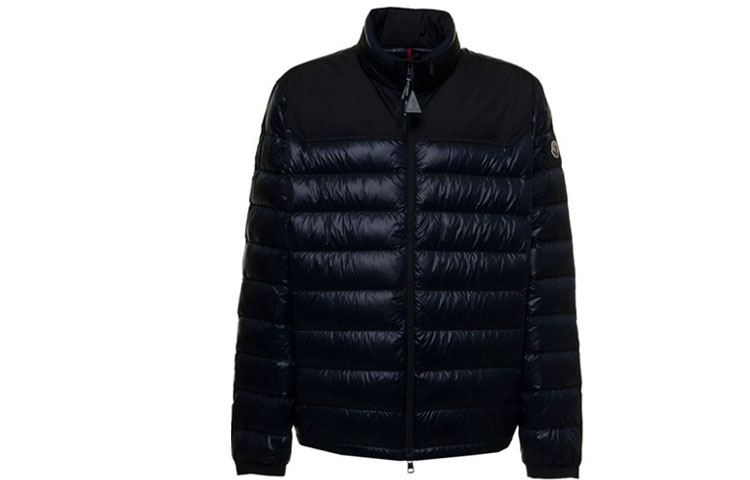Moncler SS22 Navy Blue Minimal Logo Patch Down Jacket 1A00022M1591776 圖 2