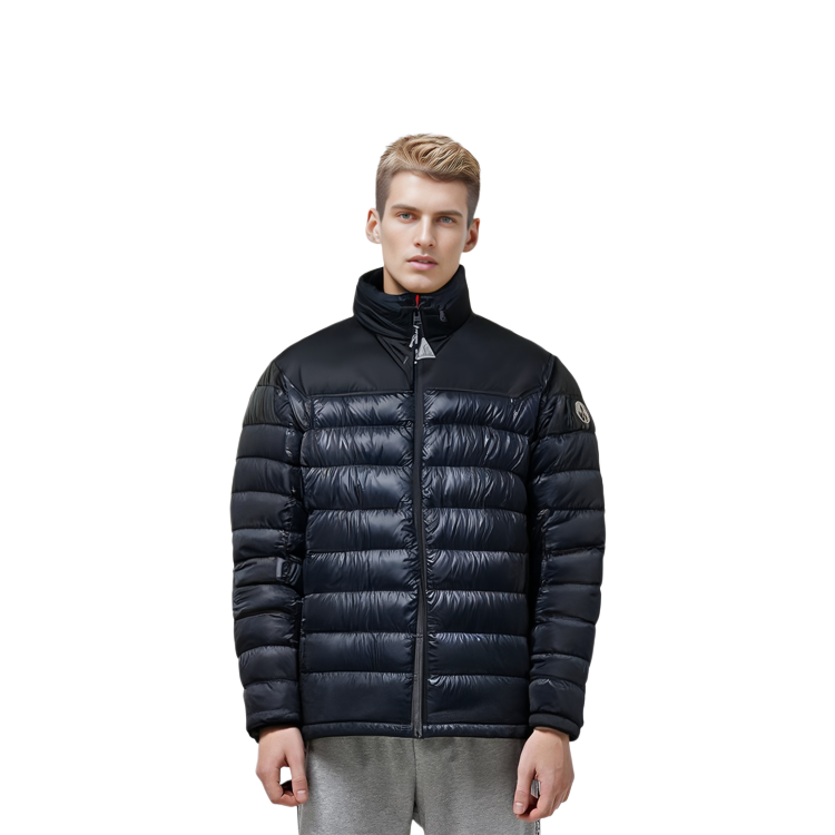 Moncler SS22 Navy Blue Minimal Logo Patch Down Jacket 1A00022M1591776 圖 5