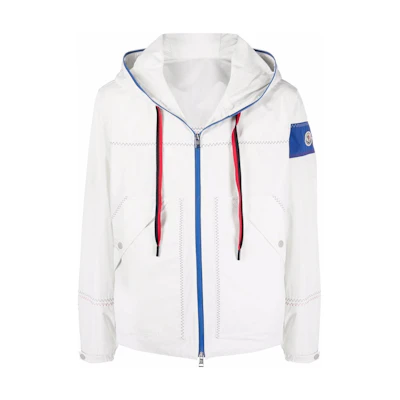 Moncler SS22 Patch Contrast Stitch Hoodie Jacket Men H10911A0014254A91