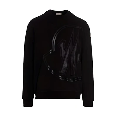 Moncler SS22 Pattern Logo Sweatshirt Black 8G00014809KR999