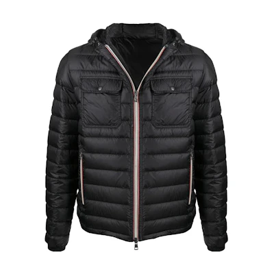 Moncler SS22 Ski Season Lightweight Logo Down Jacket Unisex Black. H10911A1080053279999