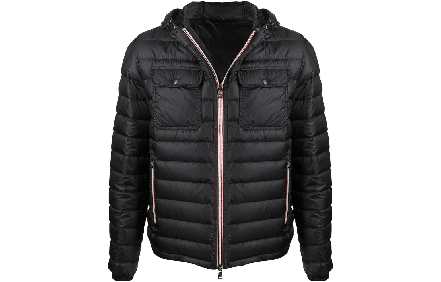 Order Moncler SS22 Jaket Ringan Ski Logo Unisex Hitam. H10911A1080053279999