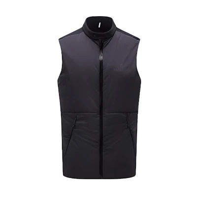 Moncler SS22 Sleeveless Jacket with Button Collar & Side Pockets I10911A0002853A02999