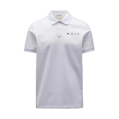 Moncler SS22 Solid Color Logo Embroidered Polo Shirt H10918A0002484673001