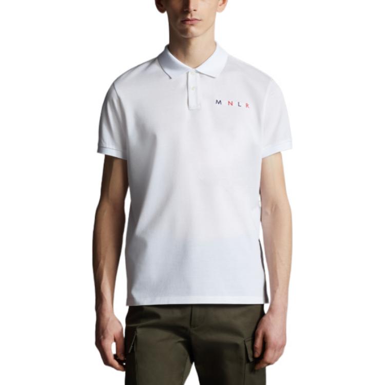 Moncler SS22 Solid Color Logo Embroidered Polo Shirt H10918A0002484673001 圖 3