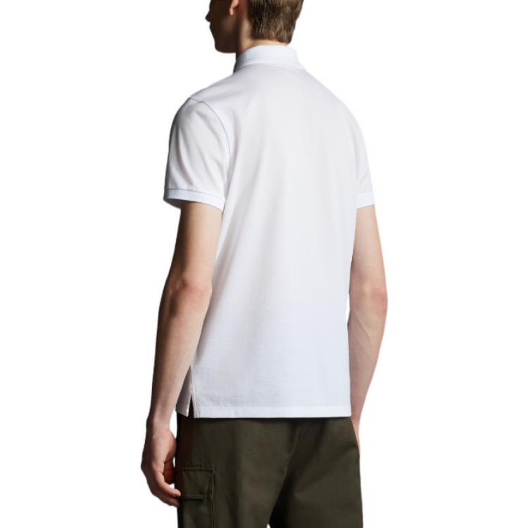 Moncler SS22 Solid Color Logo Embroidered Polo Shirt H10918A0002484673001 圖 4