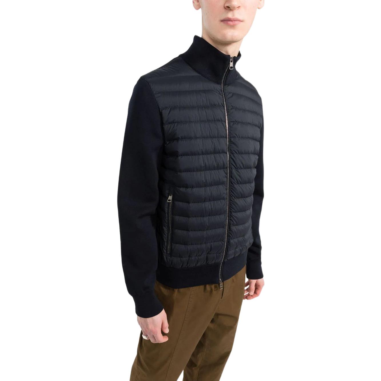 Purchase Moncler SS22 Solid Color Puffer Zipped Jacket  Blue H10919B00008V9100781