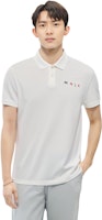 Moncler SS22 Polo Blanco con Diseño de Logo y Letra Estampada. 8A0002484673001 Shop Moncler SS22 Polo Blanco con Diseño de Logo y Letra Estampada. 8A0002484673001