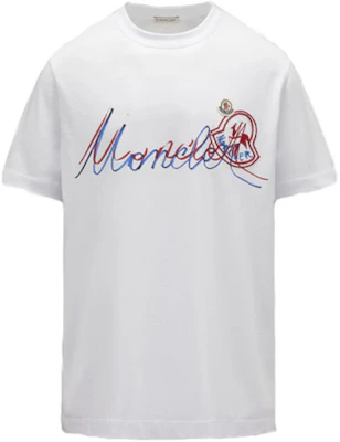 Moncler SS22 Baju T Putih Crewneck dengan Cetakan Logo Warna Solid. H10918C000428390T001 Order Moncler SS22 Baju T Putih Crewneck dengan Cetakan Logo Warna Solid. H10918C000428390T001
