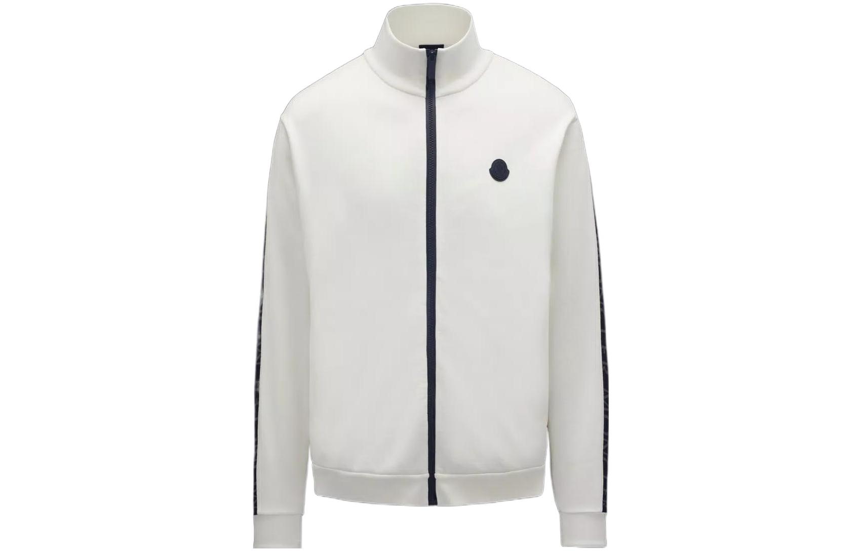 Moncler SS22 Zip-Up Slim Fit Jacket Men White H10918G00033809KR034