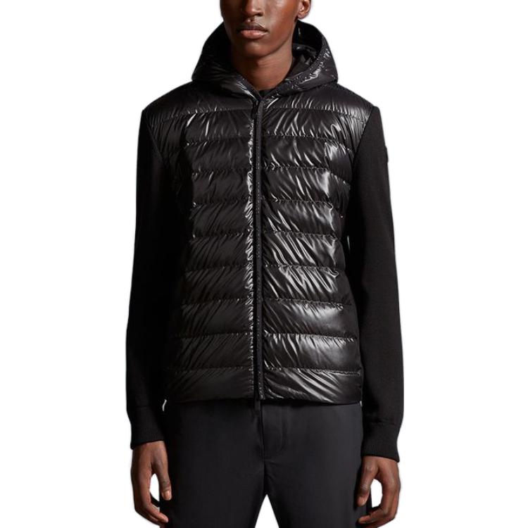 Moncler SS23  Black Cotton Hoodie Jacket Long-Sleeve Padded Coat. I20919B00004M1113999 圖 3