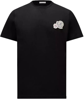 Moncler SS23 Black Cotton Logo Patch Casual Short-Sleeve T-Shirt I10918C000588390Y999 Order Moncler SS23 Black Cotton Logo Patch Casual Short-Sleeve T-Shirt I10918C000588390Y999