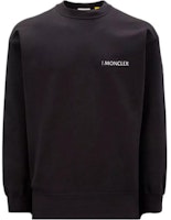 Moncler SS23 Black Crewneck Pullover Sweatshirt with Letter Print. H209K8G00001M2719999 Moncler SS23 Black Crewneck Pullover Sweatshirt with Letter Print. H209K8G00001M2719999